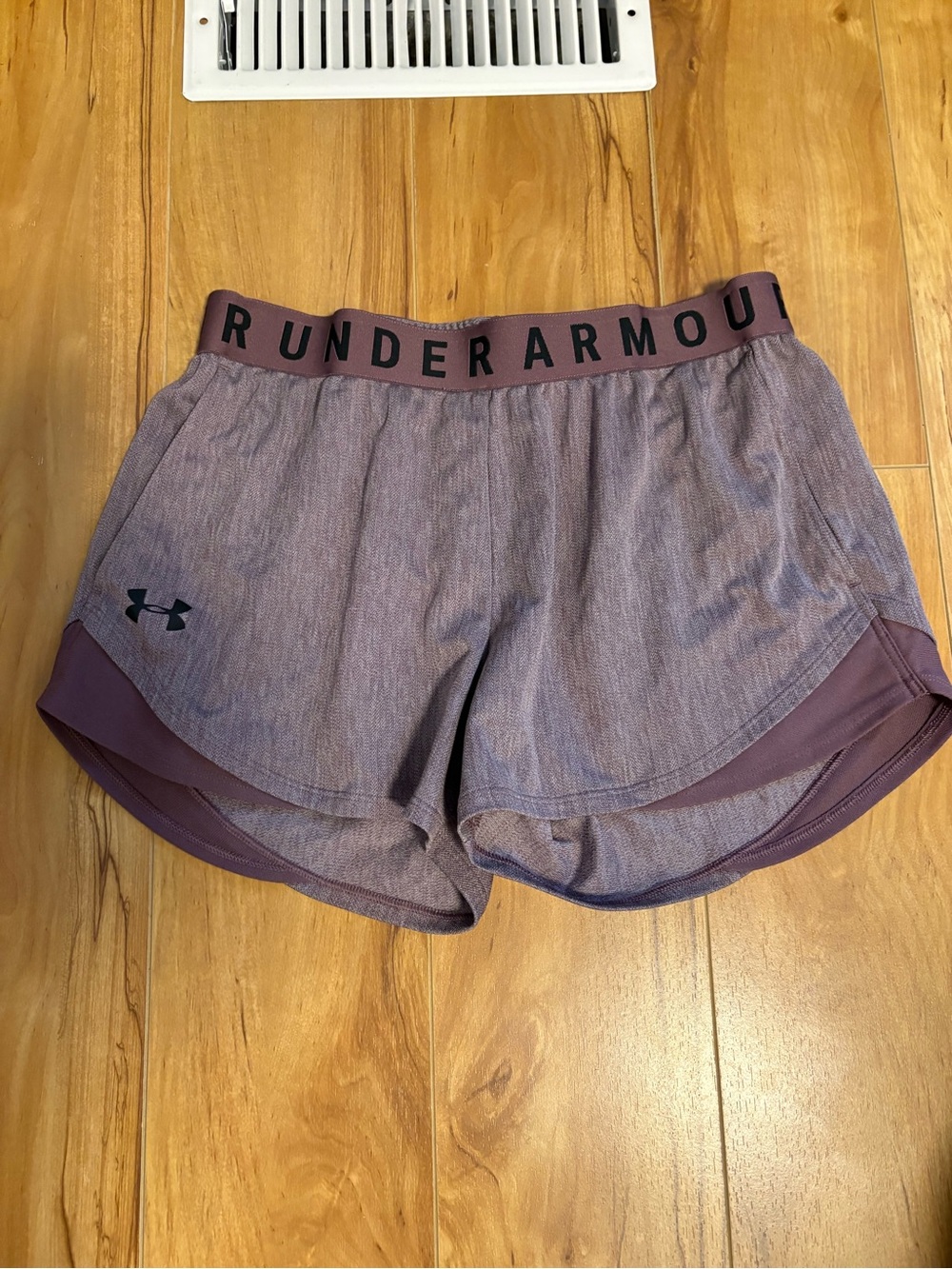 Under Armour Women's Plum Two-Layer Athletic Shorts